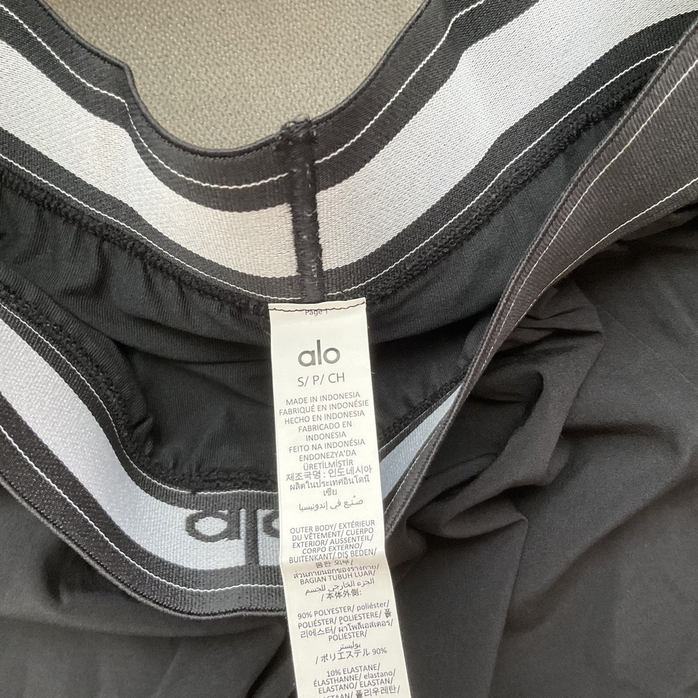 Alo Yoga Match Point Short Black S - Picture 11 of 13